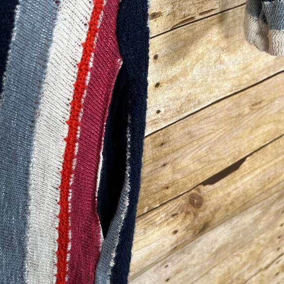 SPLENDID CASUAL KNIT OPEN FRONT EVERYDAY STRIPED WATERFALL CARDIGAN SIZE LARGE - Picture 3 of 6